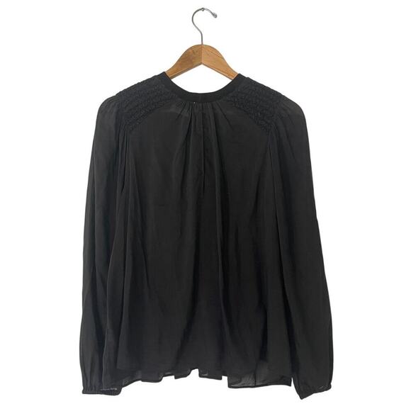 Forte Forte Smocked Cotton Silk Blouse Size Small - Picture 6 of 9